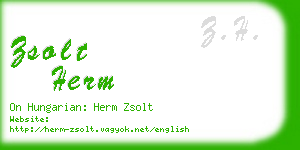 zsolt herm business card